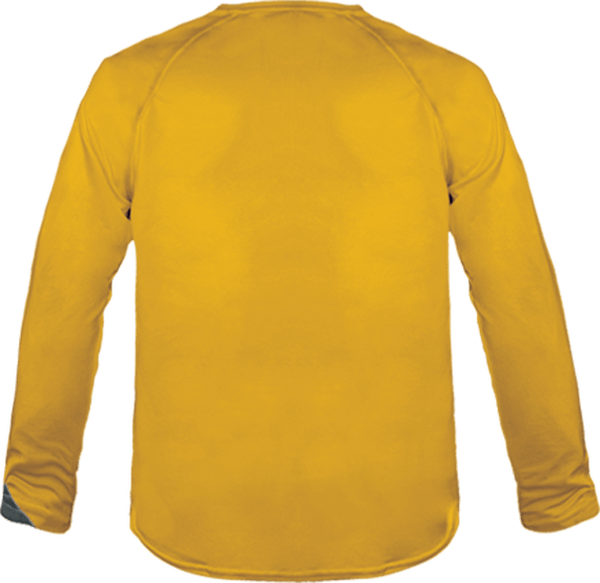 04n30 tee shirt sport ml tricolore enfant dos Sporty Yellow / Black / Storm Grey