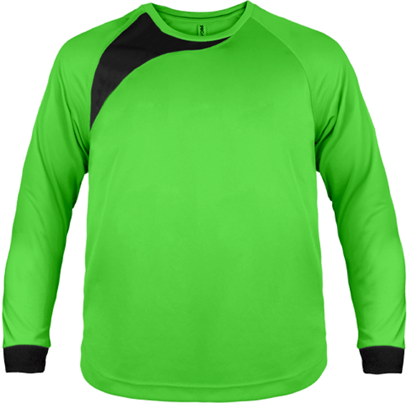 Goalkeeper Jersey long sleeve Kids | Tunetoo Fluorescent Green / Black
