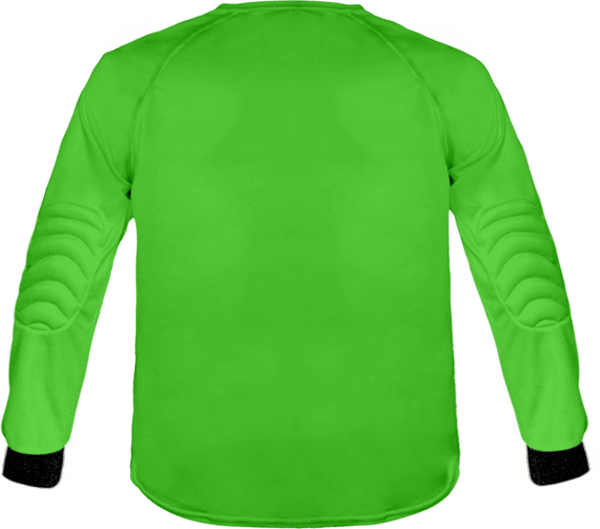 04n35 maillot de gardien manches longues enfant dos Fluorescent Green / Black