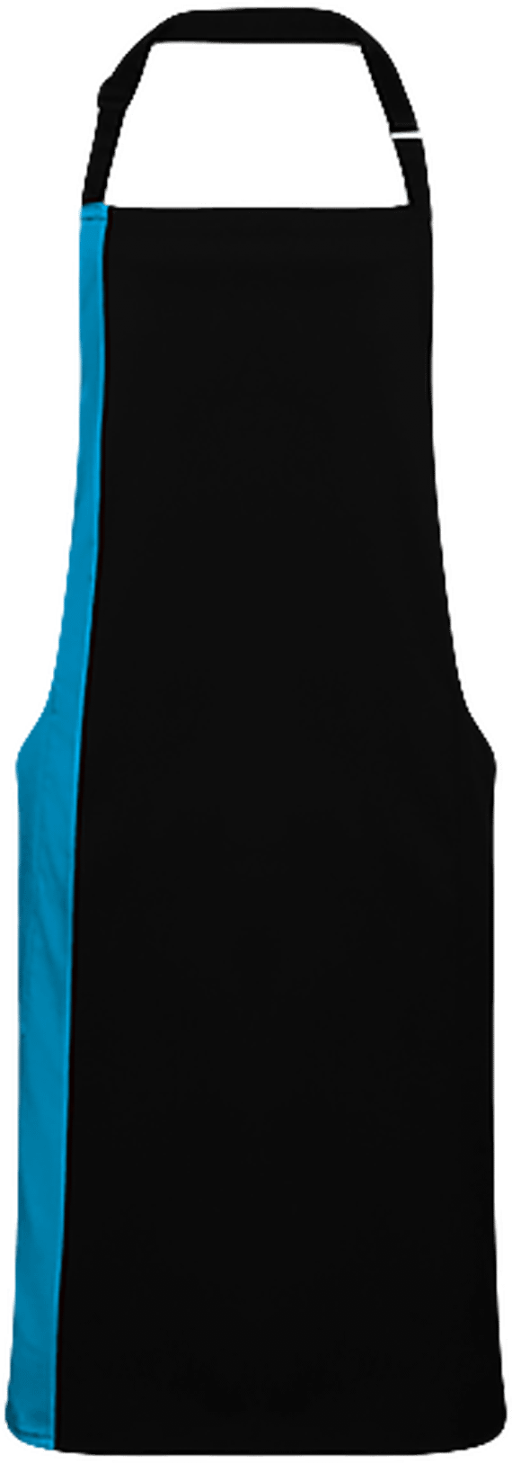 Tablier Long Bicolore  Black / Turquoise
