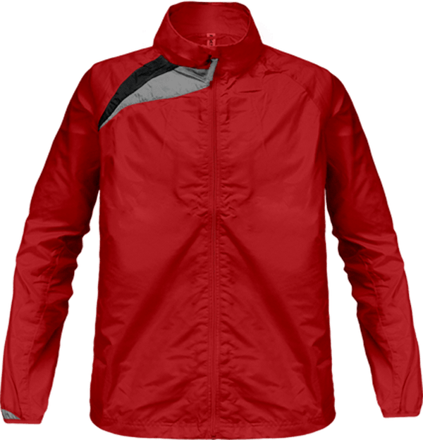 04n65 coupe vent sport tricolore enfant plexus Sporty Red / Black / Storm Grey