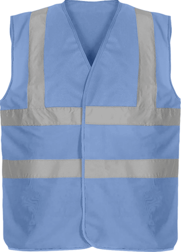 Gilet De Sécurité Bicolore À Personnaliser Sky Blue