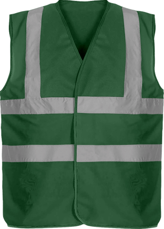 Customizable Two-Tone Safety Vest Paramedic Green