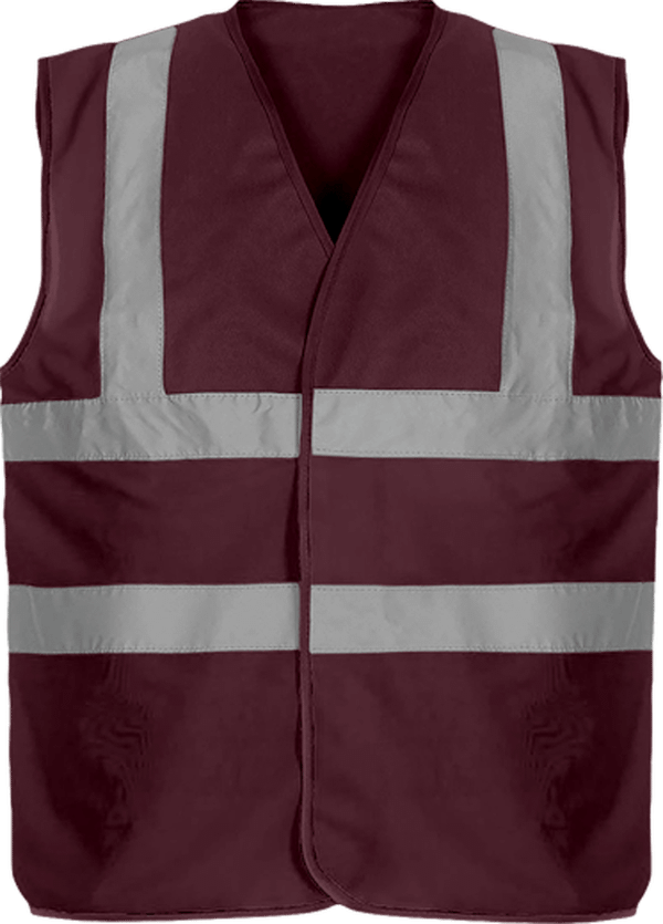 Gilet De Sécurité Bicolore À Personnaliser Maroon