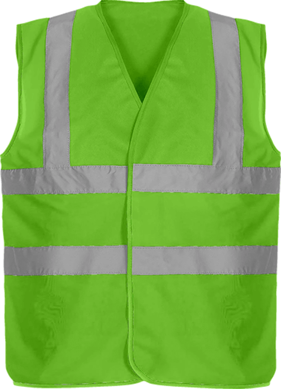 Security Vest two-tone 4 strips | Tunetoo Lime