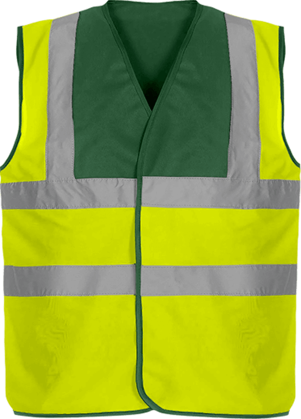 Gilet De Sécurité Bicolore À Personnaliser Paramedic Green / Yellow