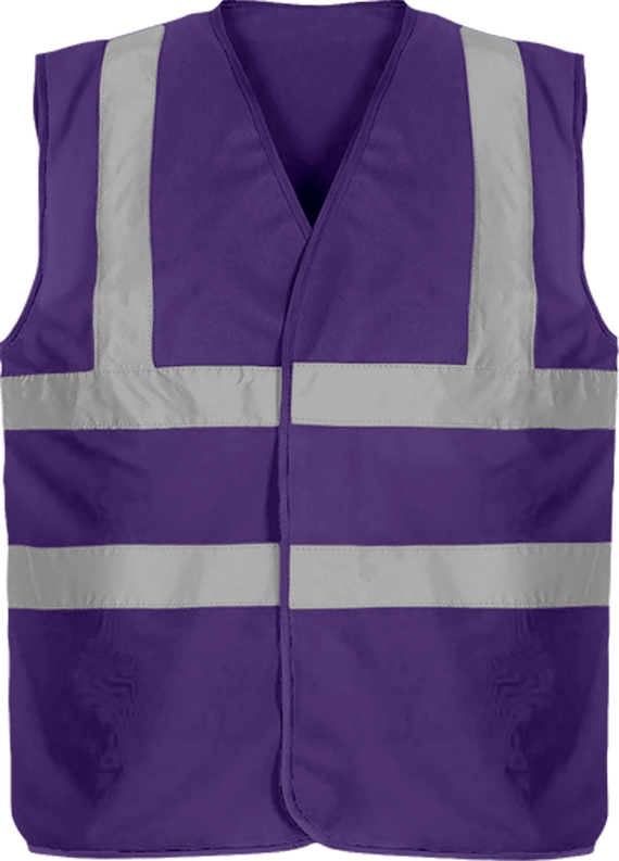 Security Vest two-tone 4 strips | Tunetoo Purple