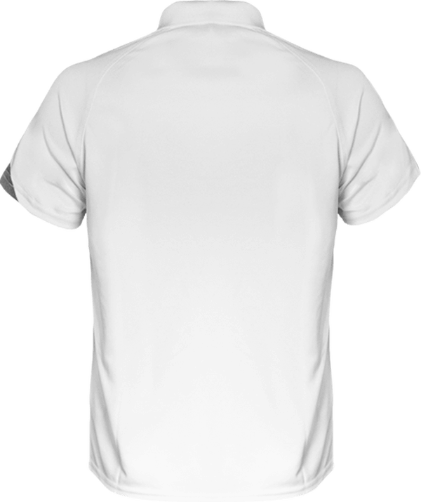 07f10 polo sport tricolore homme dos White / Black / Storm Grey