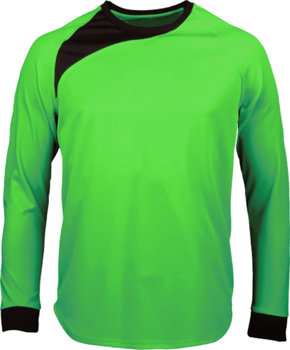 Maillot Gardien Manches Longues -Tunetoo Fluorescent Green / Black