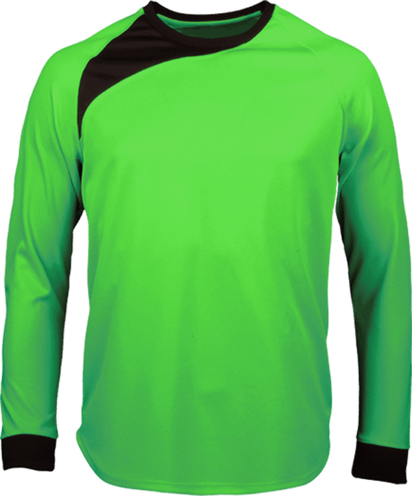 Maillot de Gardien ML - Polyester, Bord-côte Poignets - PA470 Fluorescent Green / Black