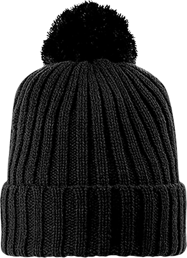 09p30 bonnet a pompon arosa plexus Black