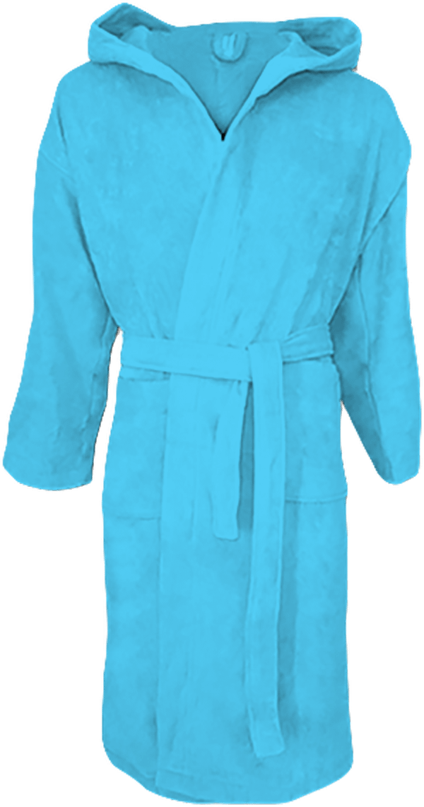 01b peignoir velours a capuche 400gr m plexus Turquoise