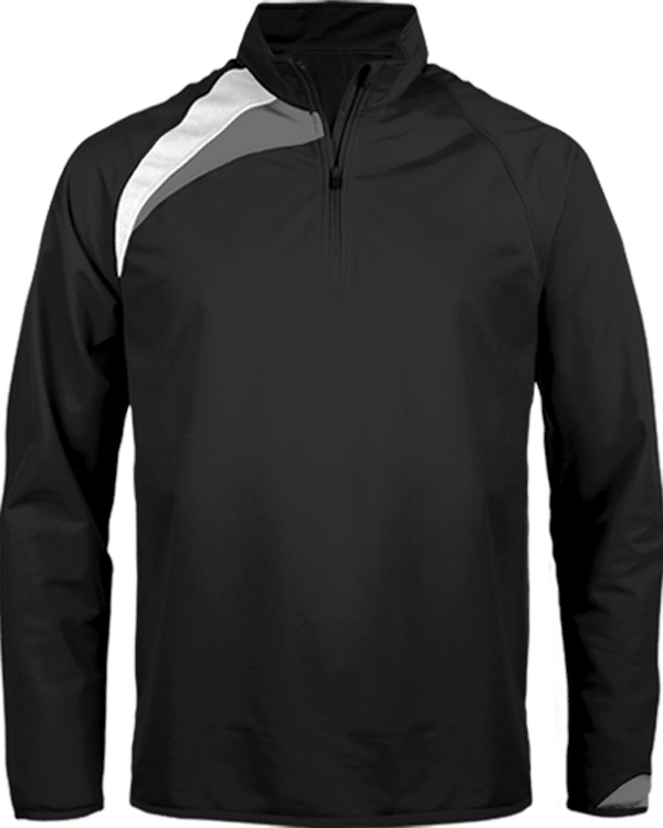 Sweat Zippé D’Entrainement À Personnaliser Black / White / Storm Grey