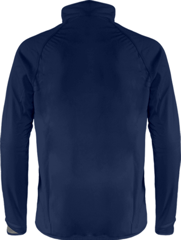 04e60 sweat entrainement tricolore 3 4 zippe dos Sporty Navy / White / Storm Grey