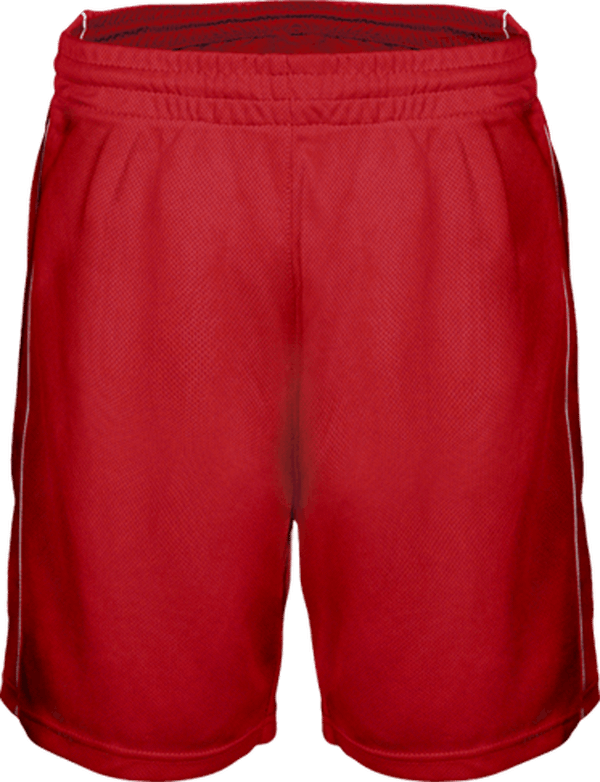 11a06 short basketball homme dos Sporty Red