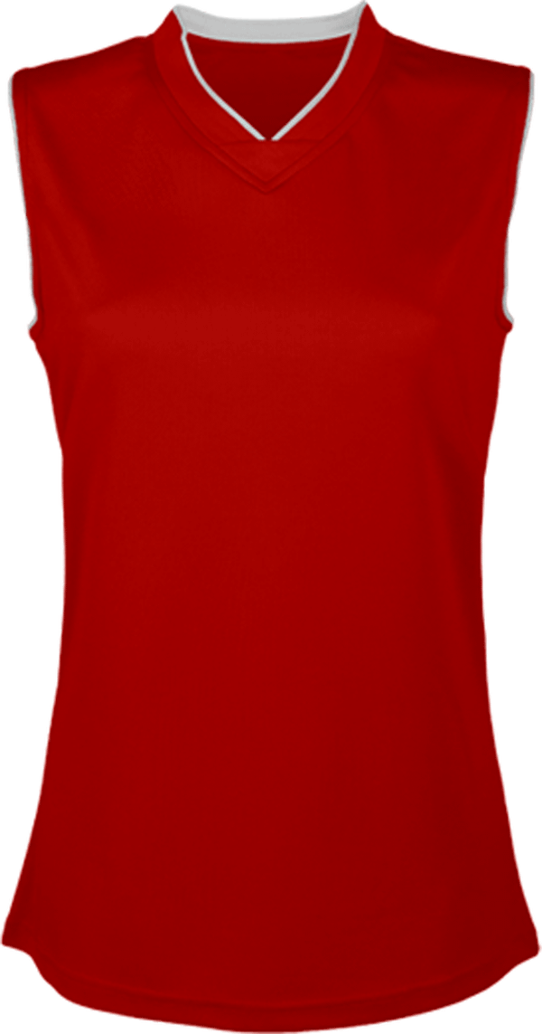 Women's Customizable Basketball Jersey Sporty Red