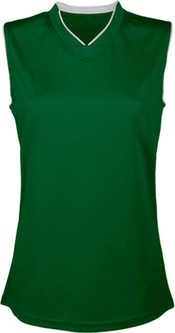 Women's Customizable Basketball Jersey Dark Kelly Green