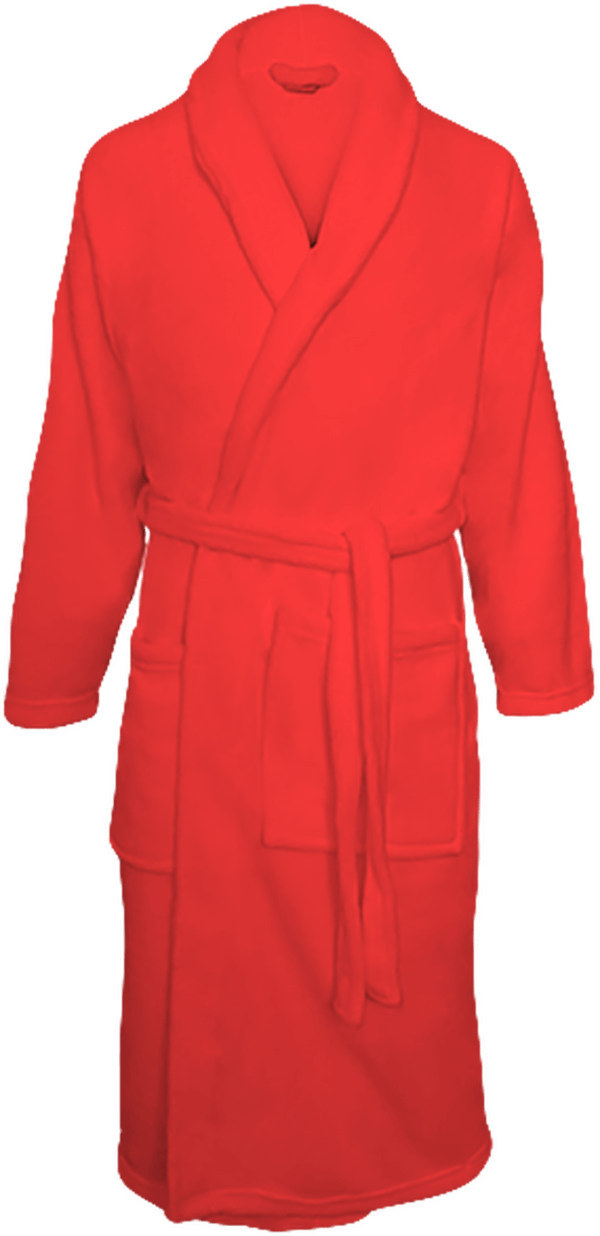 Peignoir Plaid Polaire ROUGE