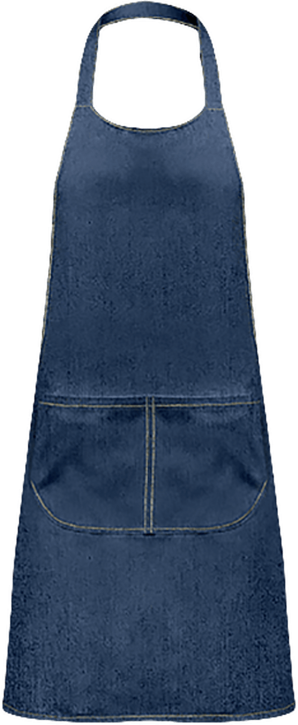 02b01 tablier avec poche denim plexus Denim