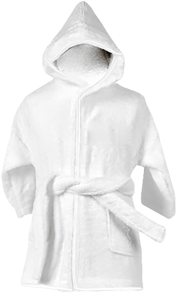 01g peignoir bebe a capuche plexus BLANC