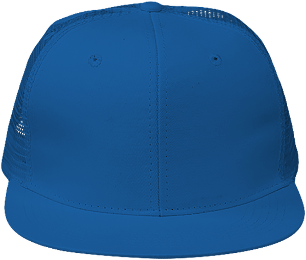 6 Panel Trucker Cap Royal Blue