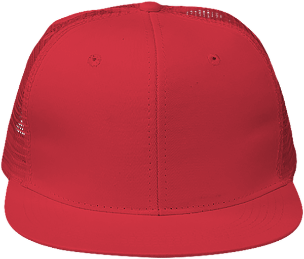 6-Panel Trucker Cap Red