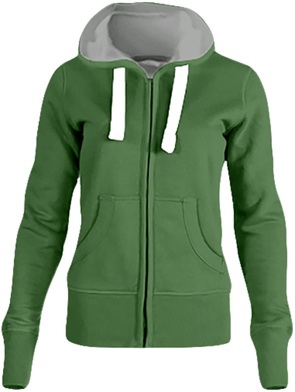 06d sweat shirt zippe vintage femme plexus Vintage Green