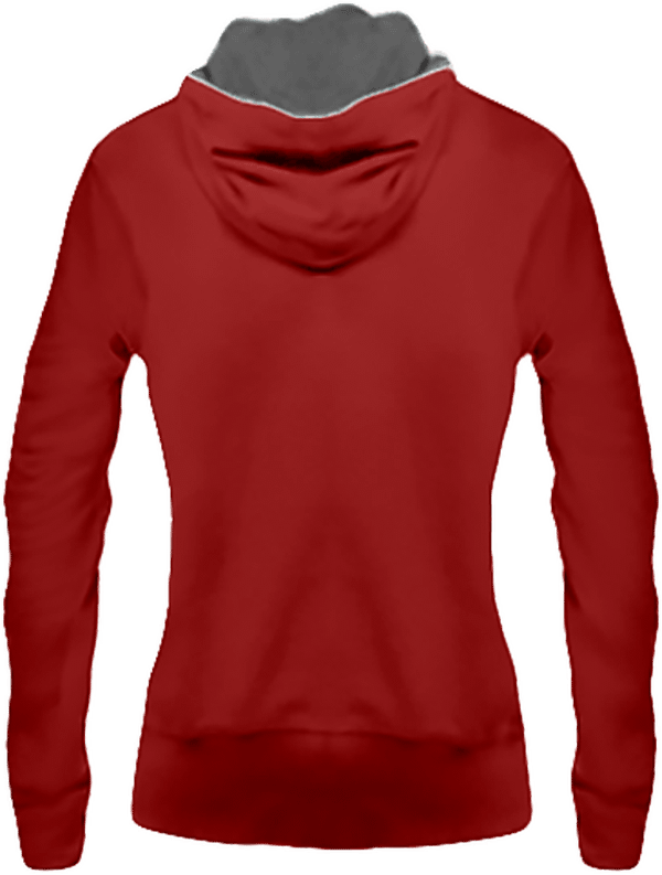 06d sweat shirt zippe vintage femme dos Vintage Red