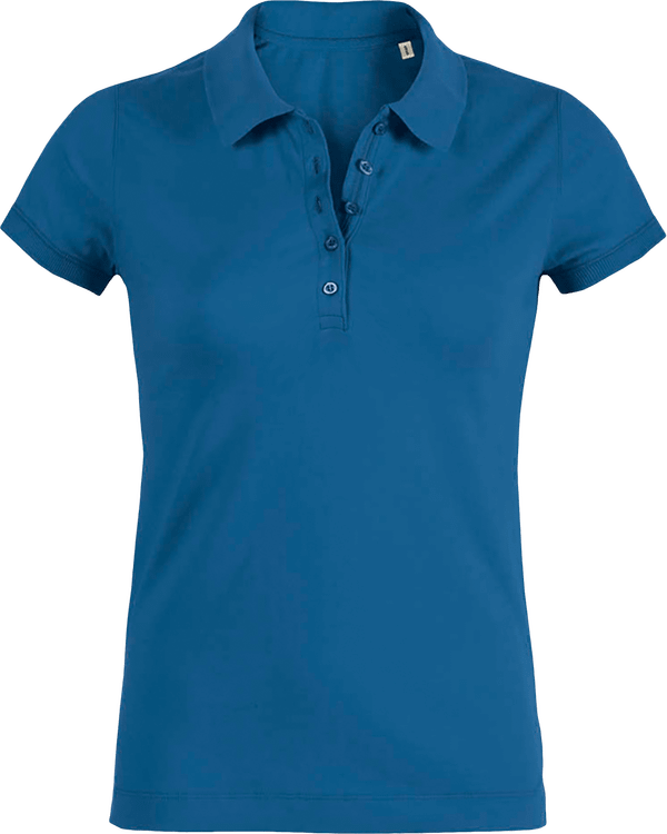 07j polo femme manches courtes bio plexus Royal Blue