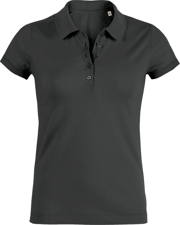 07j polo femme manches courtes bio plexus Anthracite