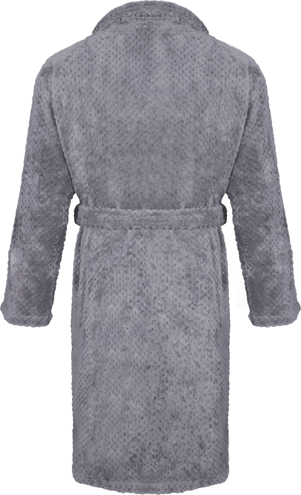 Albornoz De Hombre Cuadros Efecto Coral grey