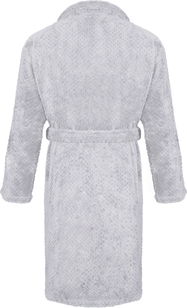 Peignoir homme soft coral fleece dos mist grey