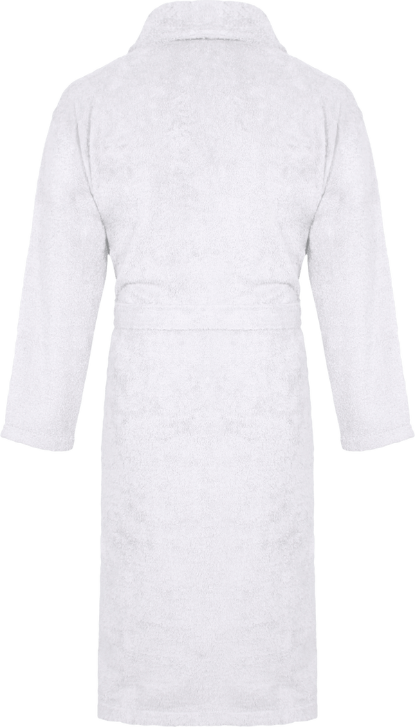 Embroidered Premium Clarysse Terry Robe Blanc