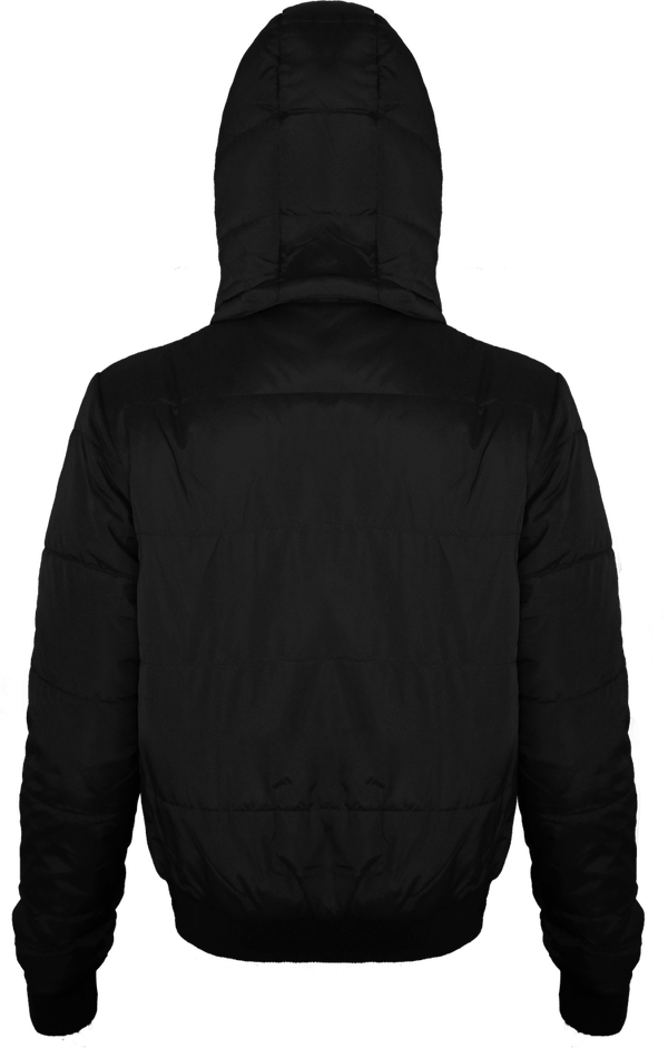 Doudoune bombers femme superhood dos Black / Cobalt Blue Lining