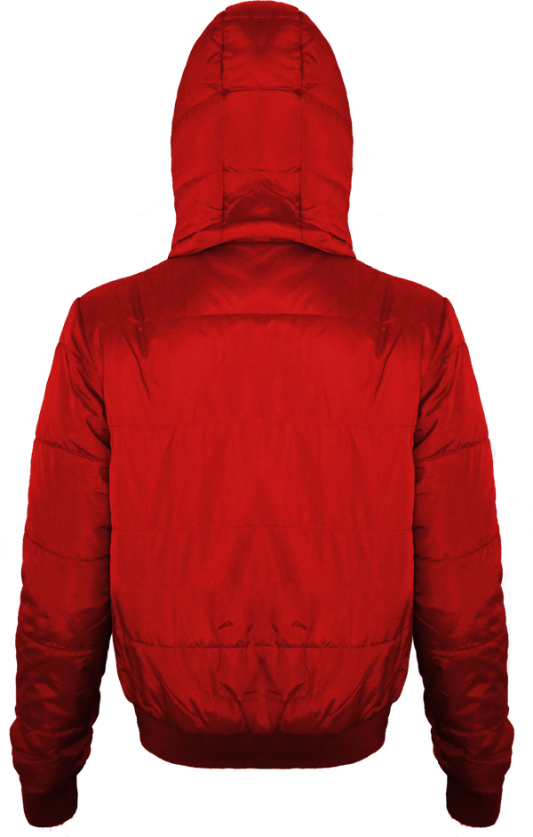 Doudoune bombers femme superhood dos Red / Black Lining