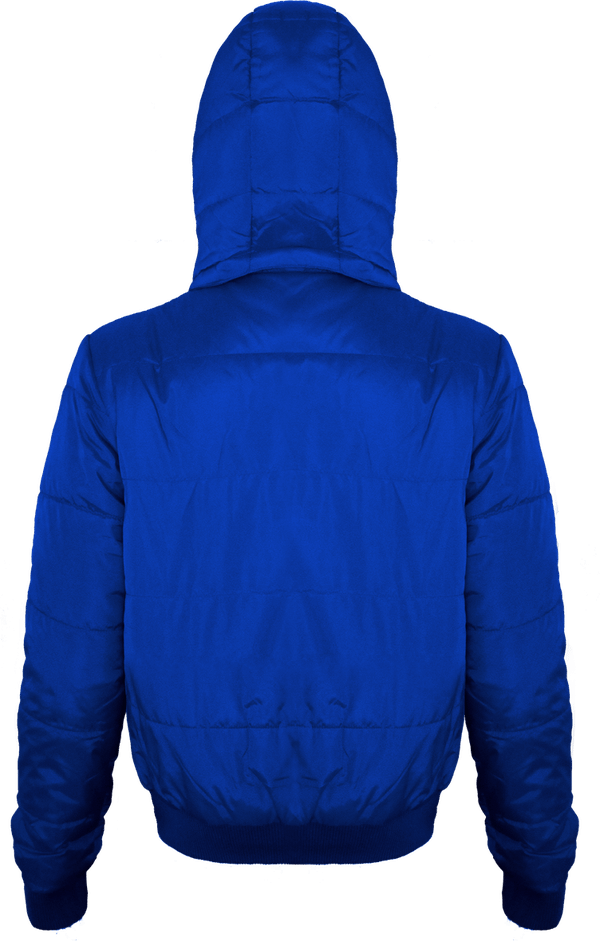 Doudoune bombers femme superhood dos Royal Blue / Neon Orange Lining