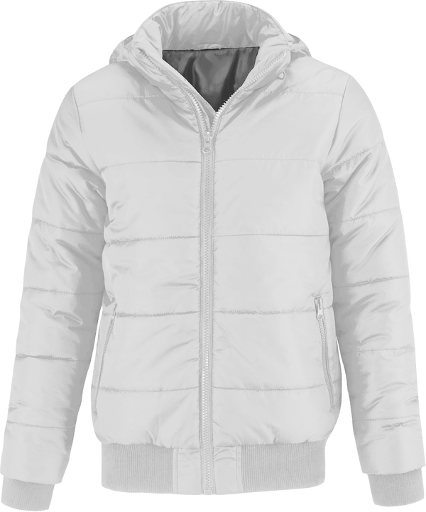 Customizable Men's Down Jacket White / Warm Grey Lining