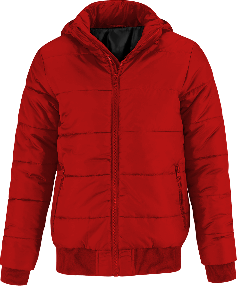 Customizable Men's Down Jacket Red / Black Lining