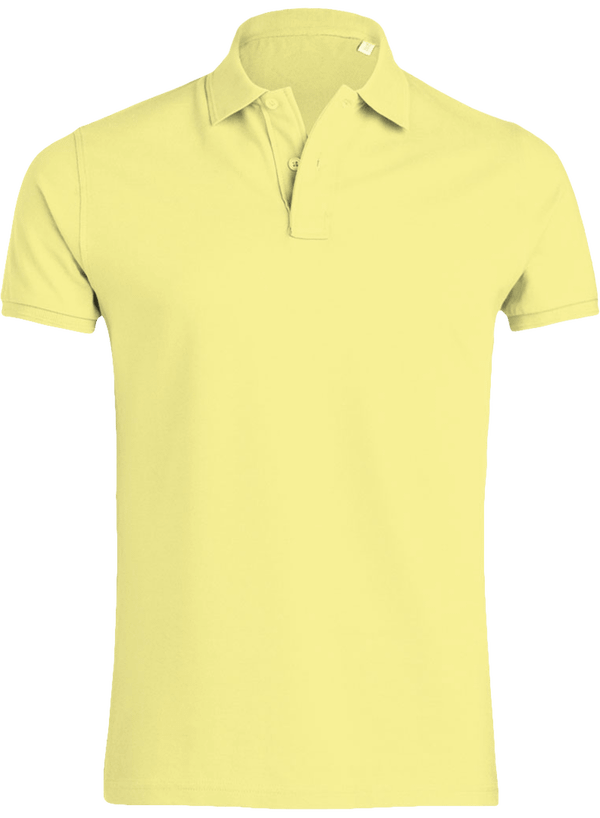 07d polo homme manches courtes bio plexus Sunny Lime