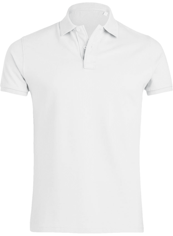 07d polo homme manches courtes bio plexus White