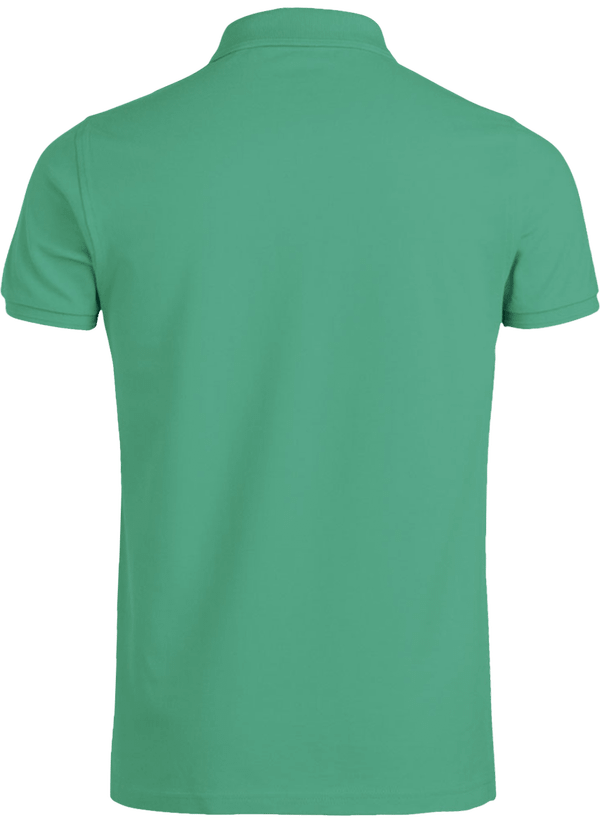 07d polo homme manches courtes bio dos Vivid Green