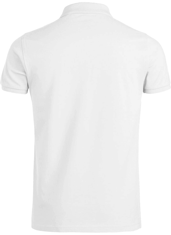 07d polo homme manches courtes bio dos White