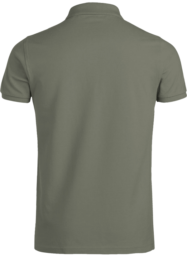 07d polo homme manches courtes bio dos Light Khaki