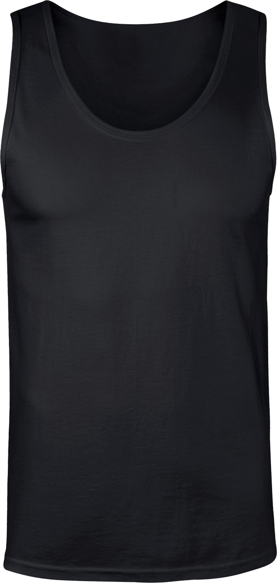 Sleeveless Top Men softstyle | Tunetoo Black