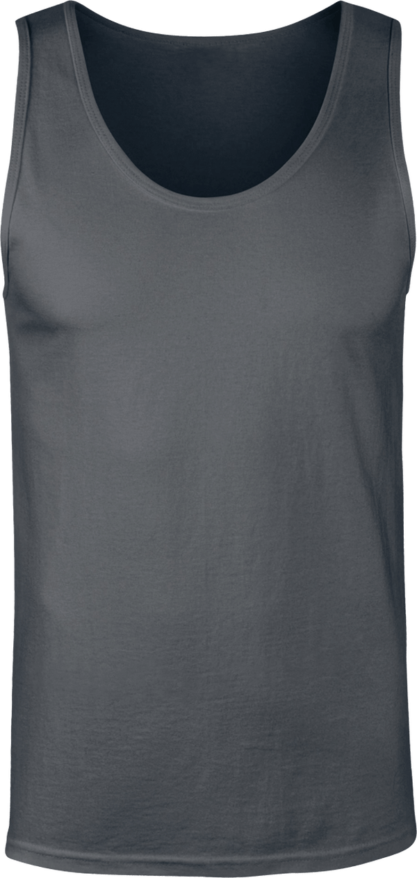 Sleeveless Top Men softstyle | Tunetoo Charcoal