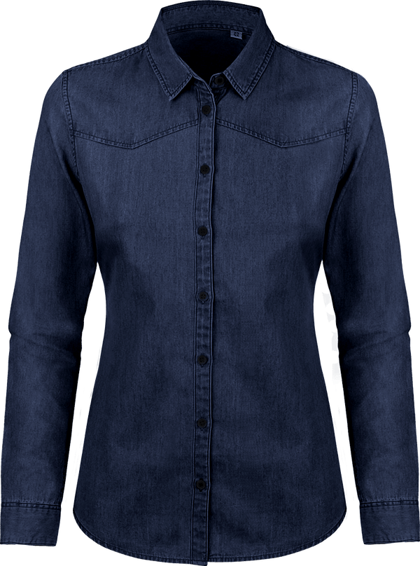 Chemise femme stella inspires denim face Dark Indigo Denim