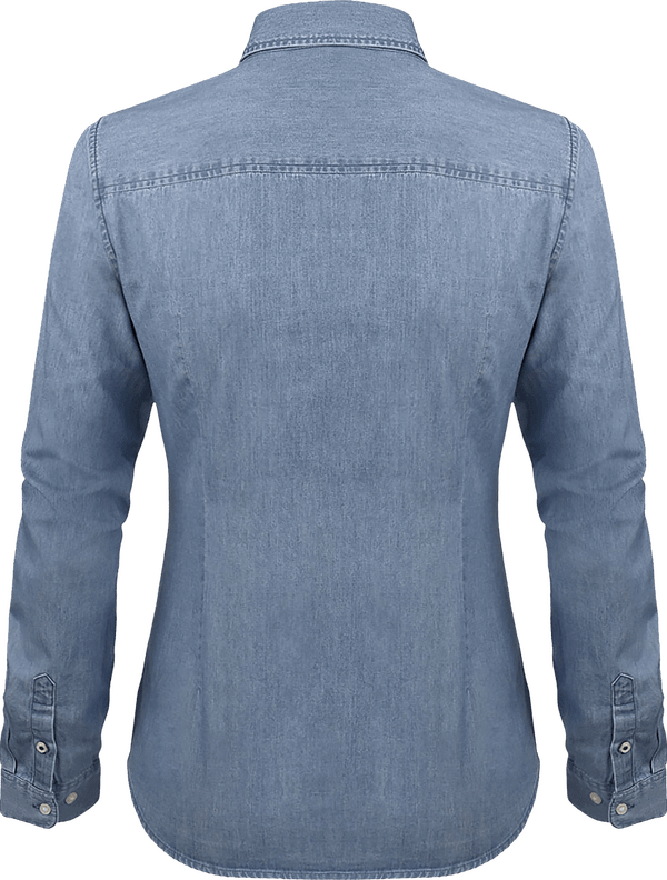Chemise femme stella inspires denim dos Light Indigo Denim