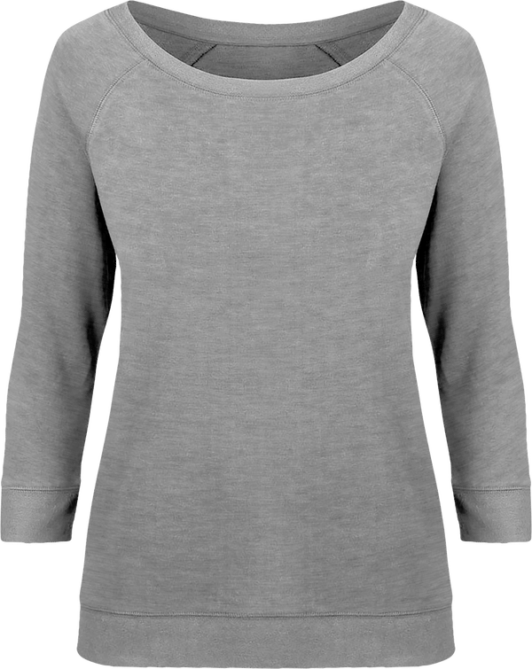 Sweat manche 3 4 femme stella amazes tencel face Heather Grey