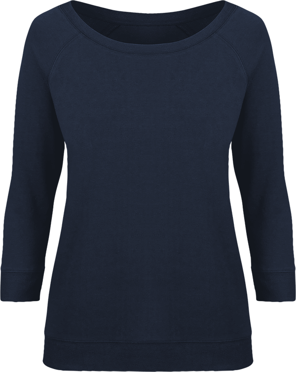 Sweat manche 3 4 femme stella amazes tencel face French Navy