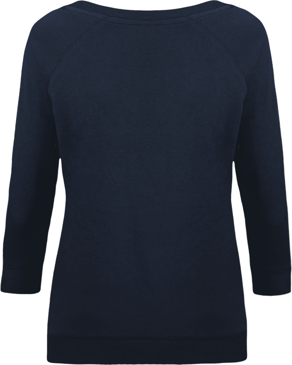 Sweat manche 3 4 femme stella amazes tencel dos French Navy